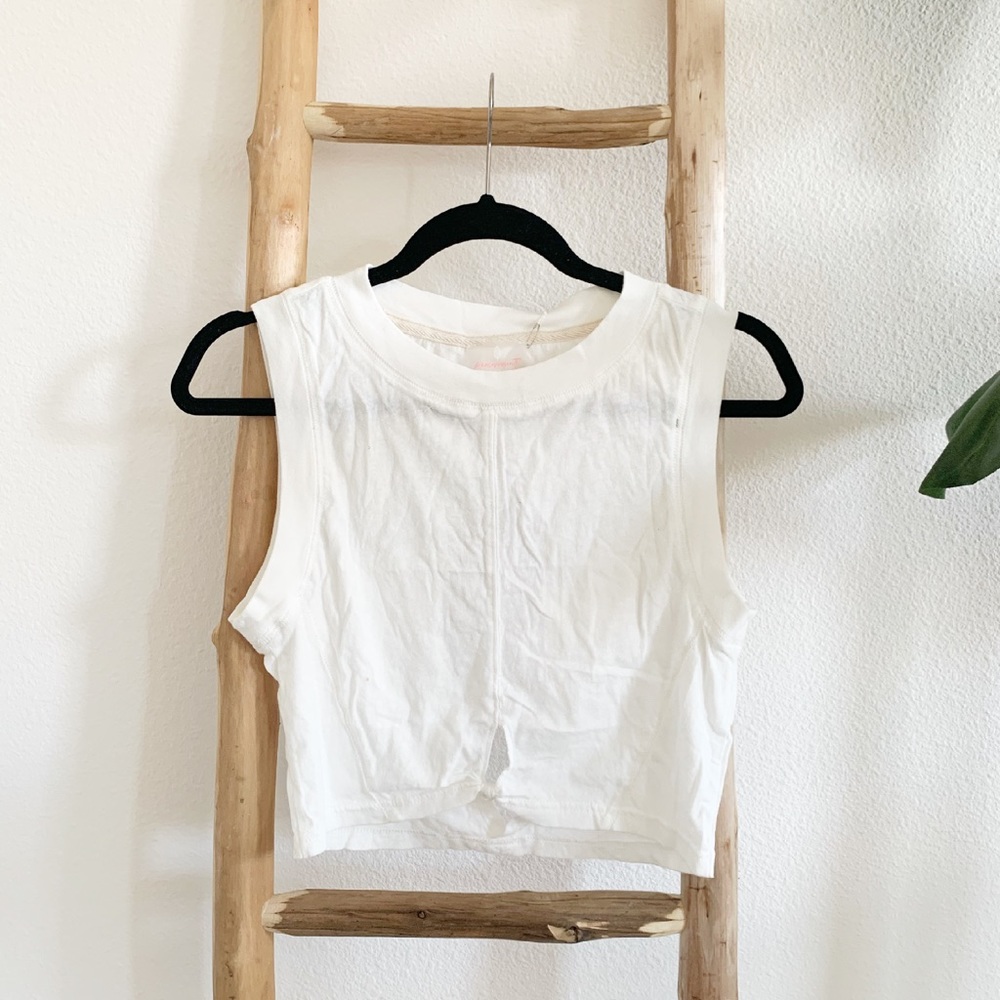 Free People Play By Play Crop Top in White NWT - Picture 2 of 7